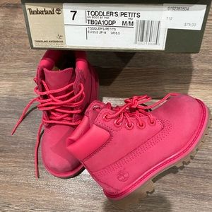 Children’s size 7 Pink Timberland boots